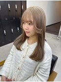 韓国風/ワンカール/ハイトーンハニーベージュ