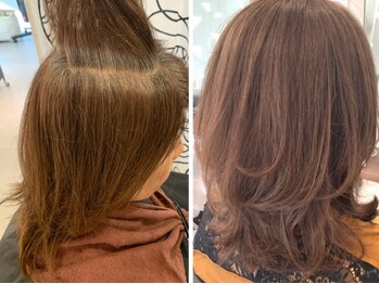 レリーノーブル(Rely Noble)の写真/<髪&頭皮に優しい>高技術×オーガニックカラーでお洒落に白髪染め[西宮北口/髪質改善/白髪ぼかし/学割U24]