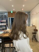 ラウブロッサム 大宮西口店(Lau Blossom)&nbsp;ブリーチなしダブルカラー+ミルクティー+髪質改善カラー