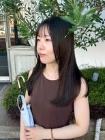 リリー(Rilie)&nbsp;顔周りレイヤーカット/似合わせ/ダークブラウン/透明感