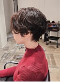 再現性の高いクリームパーマ×ハンサムマッシュショート