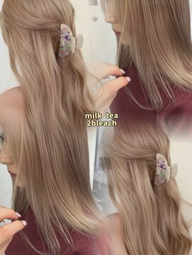 ペレ 栄店(PELE) イメチェン/ホワイトブロンド/外ハネボブ/美髪/栄