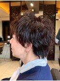 大人ショート/ナチュラル/透明感/艶髪ブラウン