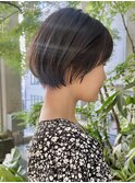 ふんわり丸みショート/30代40代50代