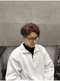【梅田】かきあげアップバングツイストスパイラルパーマ