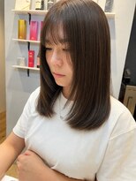ベルベットヘア 千早店(Velvet hair)&nbsp;顔周りレイヤー×赤み消しグレージュ【みつ】
