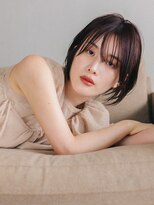 キネン バイ ツリー 宇都宮(kinen by tree)&nbsp;くすみベージュ韓国風巻きヘアアレンジ大人女子ウルフレイヤー