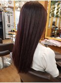 ボルドー×ロングヘアstyle
