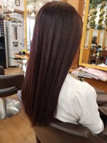 ルークス 中央林間(LOOOKS) ボルドー×ロングヘアstyle