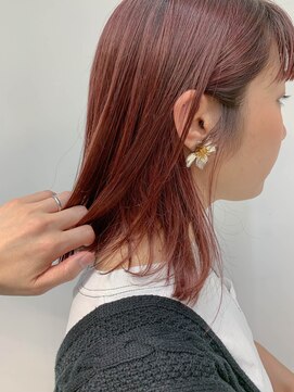 テトヘアー(teto hair) medium(くすみピンク、チェリーレッド、外ハネボブ)