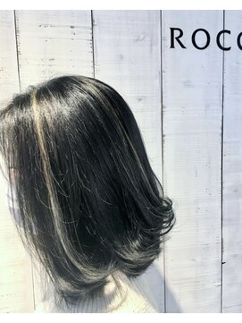 ロッコ 深谷店(ROCCO) ＃ハイライト＃ダークグレー＃ハホニコ＃トリートメント