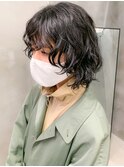 スパイラルパーマ、ボブウルフ、くるくるパーマ、あいみょん