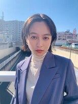 ローウェ 名駅(Louwe)&nbsp;切りっぱなしロングボブ小顔ストカール[名駅/名古屋駅前]