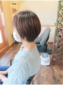 ショートヘアー/大人カラー/大人ショート/可愛い/福山/神辺/駅家