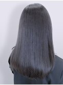髪質改善ストレート◎透明感カラーナチュラルセミロング