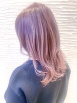 モリオ フロム ロンドン サッポロファクトリー店(morio FROM LONDON)&nbsp;【morio】ピンクグレージュカラー　ブリーチあり