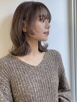 外ハネ_丸み_グレージュ_エフォートレス_髪質改善/20代30代40代