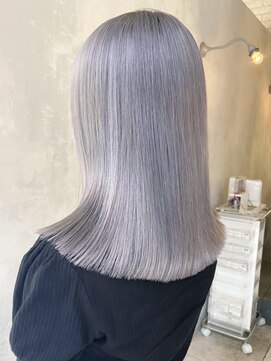 アルバム 渋谷パルコ(ALBUM) クリスタルシルバー_チェリーブラウンフェミニンロング_ba351882