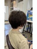 大人40代のパーマなしショート