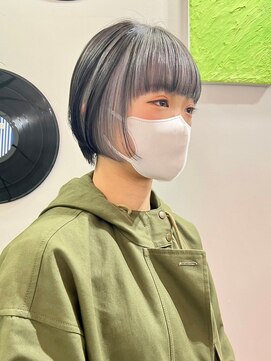 デート 下北沢(DATE) ダブルカラーインナーカラーホワイトグレージュケアブリーチ