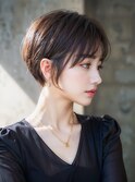 大人カワイイ前下がりショートボブ◎
