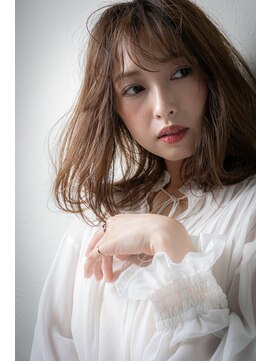 カバーヘア ブリス 北浦和(COVER HAIR bliss) ニュアンスカラーくせ毛風エアリーミディw北浦和30代40代50代