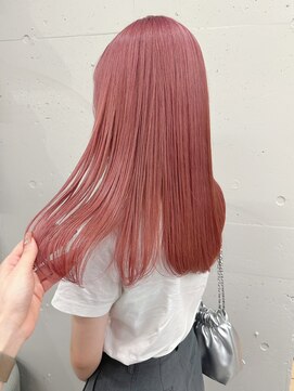 シーク 天神(SEEK) 松尾菫菜/ハイトーンピンク/ブリーチカラー/韓国ヘア