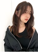 【レイヤーカットデザインカラーウェットヘア】大山