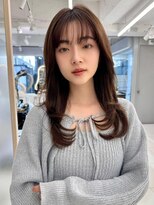 アッシュ 中野店(Ash) イメチェン/似合わせカット/フルバング/レッドブラウン/中野