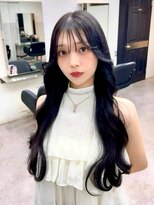 ディーバ 渋谷(D.I.E.V.A)&nbsp;20代30代40代小顔くびれレイヤーロング暗髪ブルーブラック