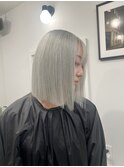 ブリーチハイトーンダブルカラーシルバー髪質改善トリートメント