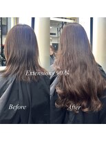 リアオオサカ テラス 梅田(Ria OSAKA terrace)&nbsp;～アッシュブラウン　シールエクステ～ 【Ria 大阪 梅田】