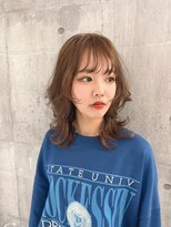 ワンズ リー 上大岡店(One's ly)&nbsp;レイヤーカット/ウェットヘア/オリーブベージュ[上大岡]