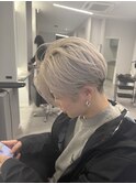 透明感カラー★ダブルカラーブリーチミルクティーベージュ