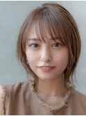 韓国レイヤー顔周りカット透明感カラー髪質改善艶髪シースルー
