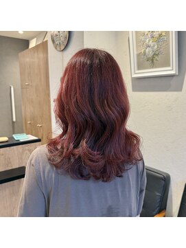 アルマヘアー(Alma hair by murasaki) ◎ブリーチなし♪チェリーレッドカラー◎