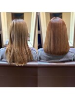 グリームバイフォルテ 藤枝(gream by FORTE)&nbsp;髪質改善/オレンジブラウン/ツヤ髪