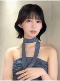 くびれヘア/顔周り/韓国/ボブ/レイヤーカット/前髪/カラー/池袋