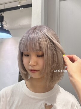 ロマリア ヒルズ 表参道 原宿(Lomalia HILLS) 【10/8NewOpen】LomaliaHILLSハイトーンホワイトベージュボブ