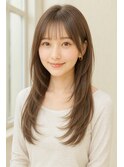 20代30代40代50代ニュアンスカラー★大人可愛い小顔レイヤー