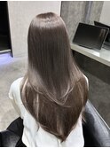 ショコラグレージュ/レイヤーカット/高濃度水素髪質改善