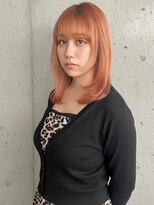 ニューヨークニューヨーク イオンスタイル東淀川店(NYNY)&nbsp;海外風肩下ガーリーオレンジベージュナチュラルレイヤー