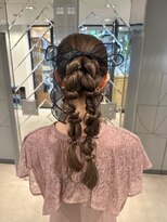 アミー 銀座(Ammy) 結婚式ヘアセット♪yu #お呼ばれヘア#ヘアセット#ヘアアレンジ