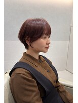 サードショップ 梅田茶屋町店(THIRD SHOP)&nbsp;ショートヘア×ピンクベージュ