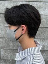 ヒュイル バイ ニアウ(Hwyl by Niau) メンズマッシュセンターパートスパイラルパーマニュアンスパーマ