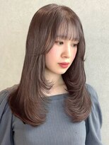 ルアン 大分駅店(ruen) ミディアムレイヤー/透明感カラー/髪質改善トリートメント