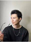 スパイキーショート オールバック 鹿児島メンズ