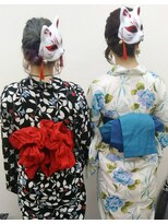 ヘアーメイク ティアラ(Hair make Tiara)&nbsp;浴衣＆お面ヘア☆+゜