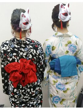 ヘアーメイク ティアラ(Hair make Tiara) 浴衣&お面ヘア☆+゜