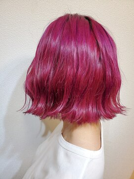 ウノプリール 京橋店(uno pulir) 【秋野弘幸】ダブルカラーピンクバイオレット　ボブ
